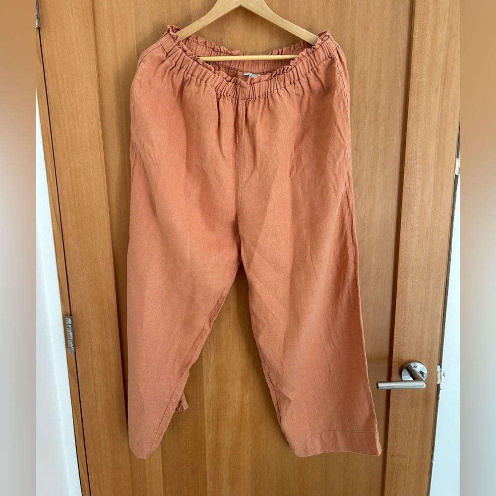 Seek shelter or shelter clothing Eva linen pants xl